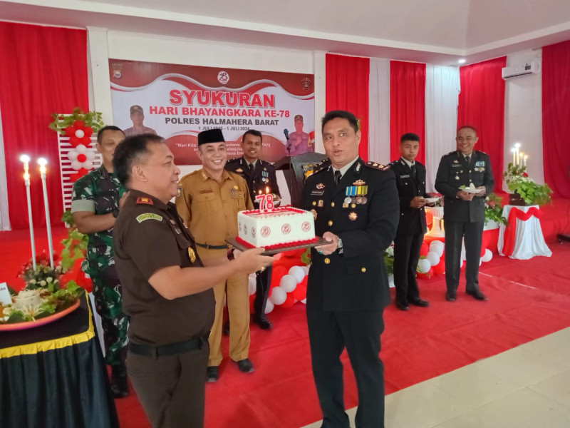 Acara Syukuran Hari Bhayangkara Ke-78, Polres Halmahera Barat