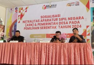 Bawaslu Halbar Gelar Sosialisasi Netralitas ASN Bersama Pemdes