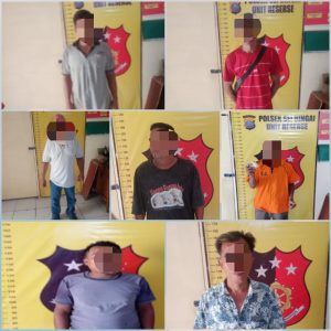 Polres Binjai Tangkap 7 Preman Tukang Pungli Truk