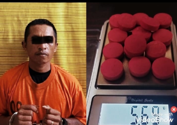 Jual Ektasi Pria Asal Tandem Ditangkap Sat Narkoba Binjai