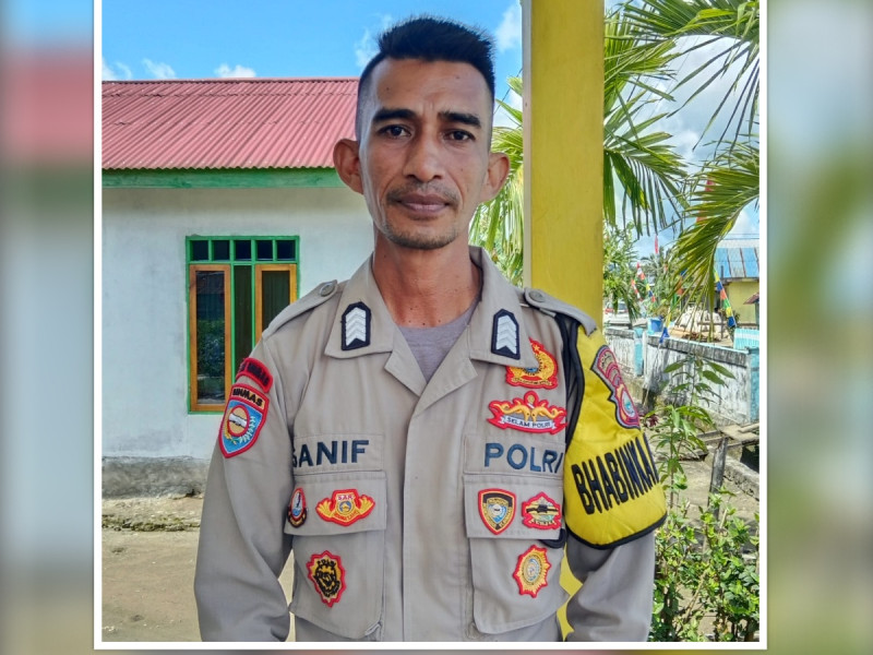 Salut! Bripka Sanif, Bhabinkamtibmas Desa Goeng Berani Bongkar Dugaan Korupsi Proyek Air Bersih di Halteng
