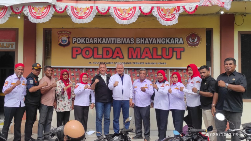 Kedatangan Ketua Umum dan Sekjen POKDAR Kamtibmas Bhayangkara dalam Kunjungan Kerja di Maluku Utara